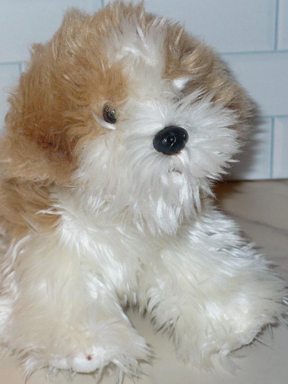2013 Demdaco Nat & Jules Small Maltipoo Plush Stuffed Animal Puppy Dog